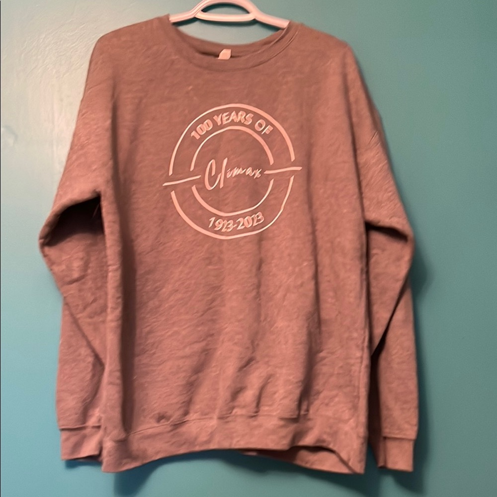 Gray Crewneck Sweater with Relaxed Fit